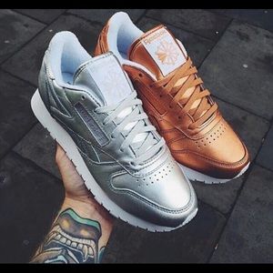 silver reeboks